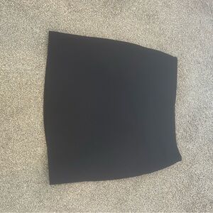 Black mini skirt